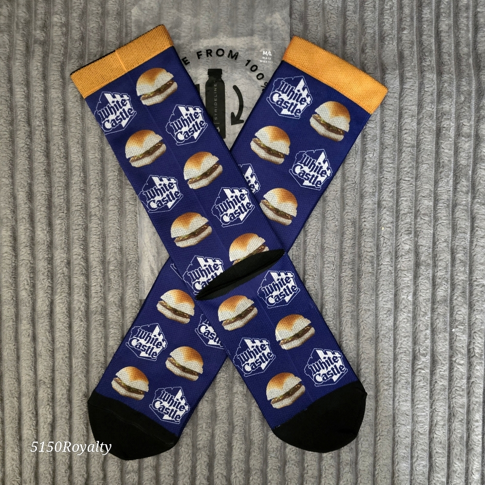 White Castle House of Crave Unisex Socks NIB M: 8-12 W: 9.5-13.5 from Las Vegas
